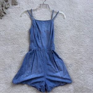 Woman’s Denim Blue One Piece XS Romper